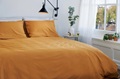 Ochre Yellow dekbedovertrek percal 