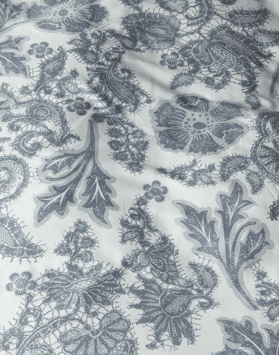 Maere Hazy Blue dekbedovertrek satijn 