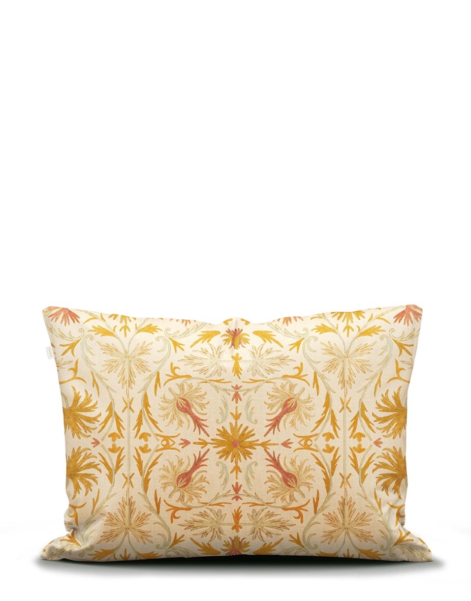 Vicia Yellow Straw duvet cover sateen 