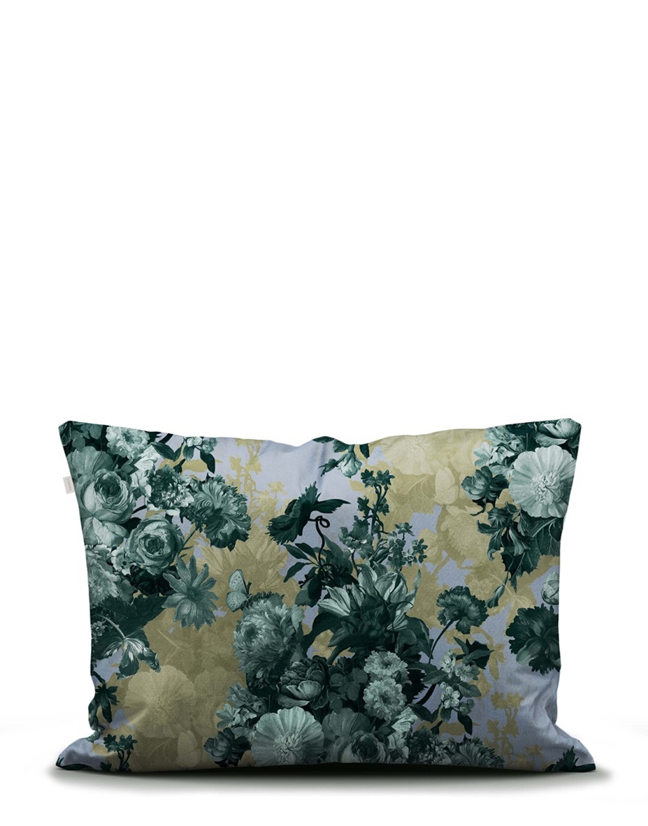 Leila Chambray Blue dekbedovertrek satijn 