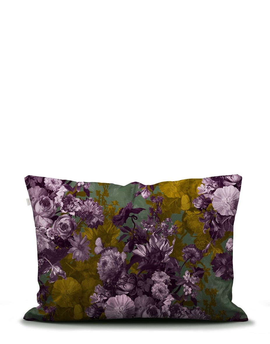 Leila Forest Green duvet cover sateen 