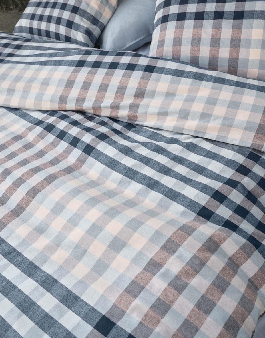 Klaudi Powder Blue duvet cover flannel 