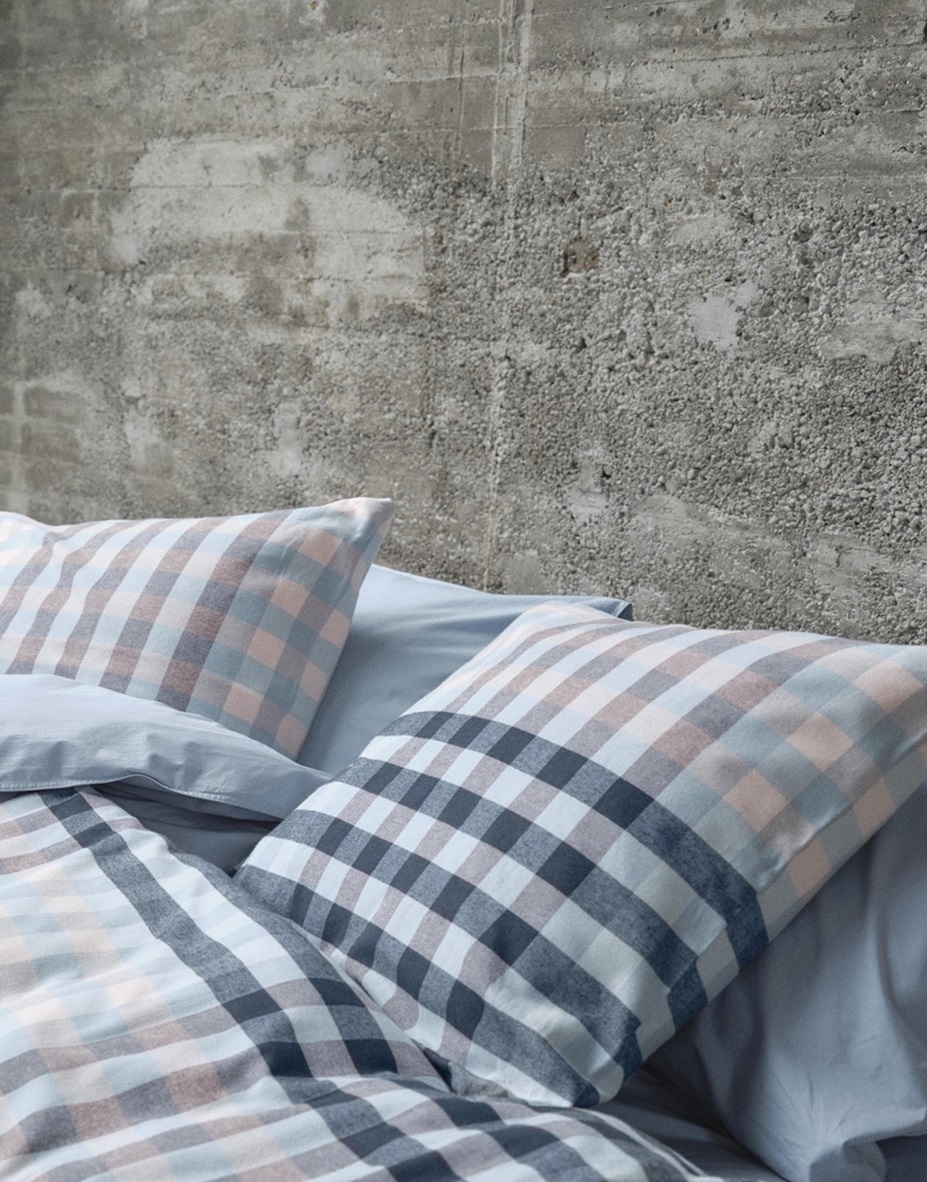 Klaudi Powder Blue duvet cover flannel 