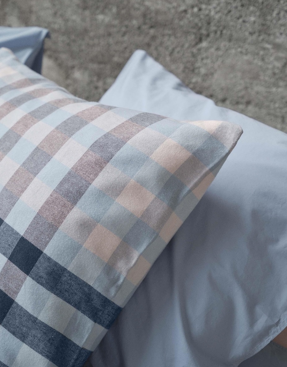 Klaudi Powder Blue duvet cover flannel 