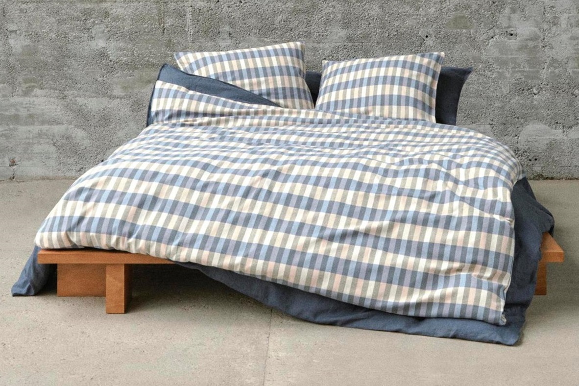 Hillan Forest Green duvet cover flannel 