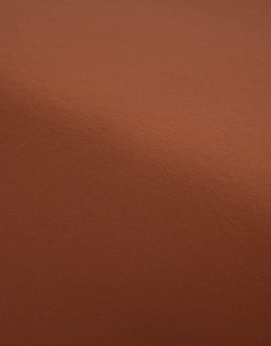 Leather Brown fitted sheet jersey 