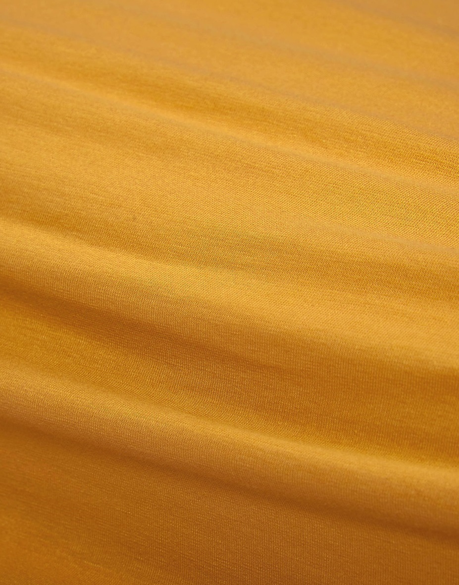 Mustard hoeslaken jersey 