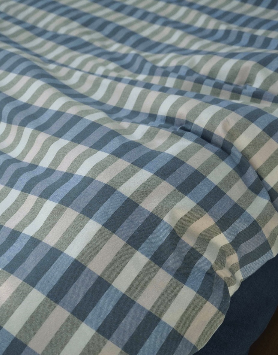 Hillan Forest Green duvet cover flannel 