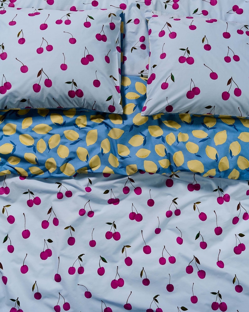 Zesty Cherry dekbedovertrek percal 