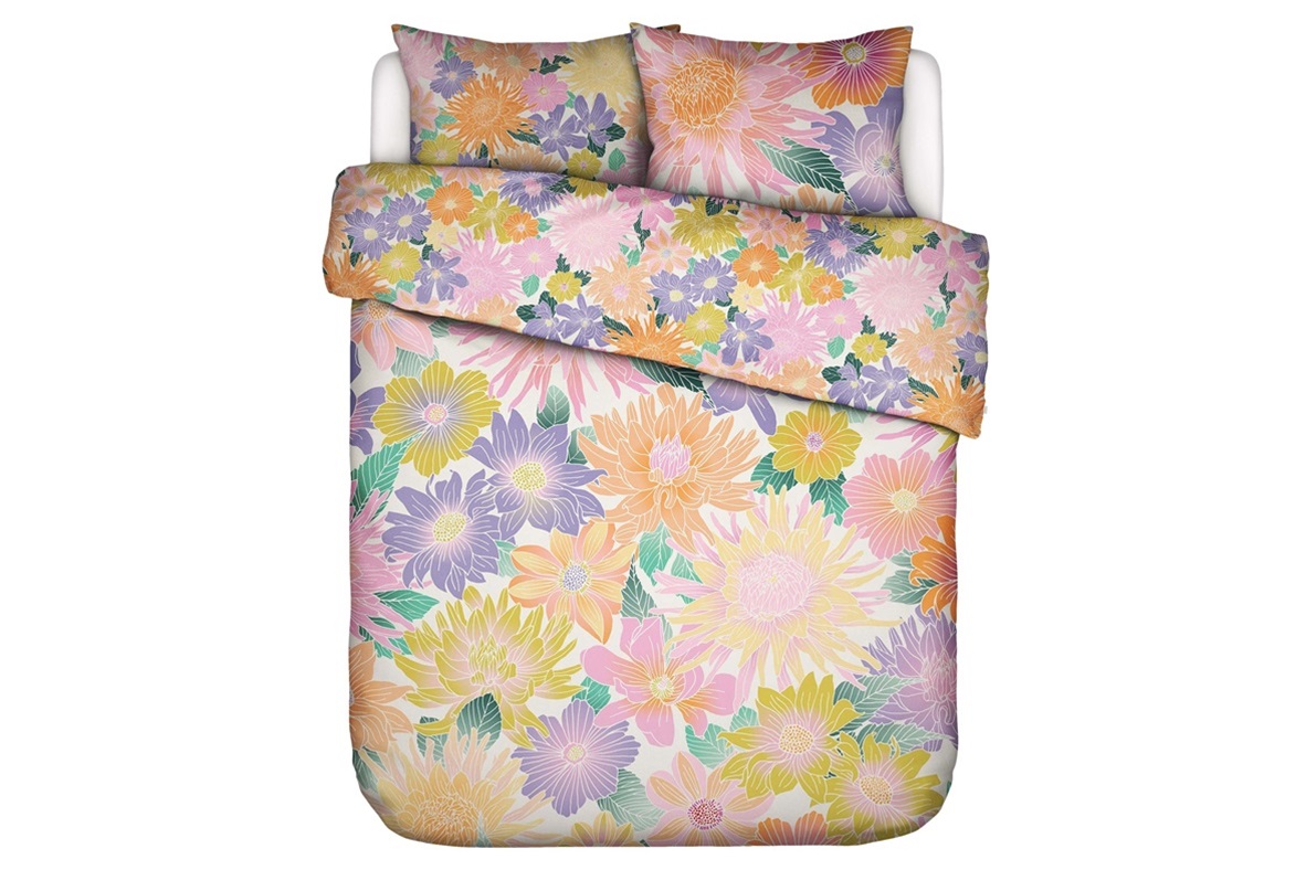 Flower Fling White dekbedovertrek percal 