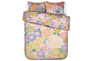 Picture of Flower Fling White duvet cover percale