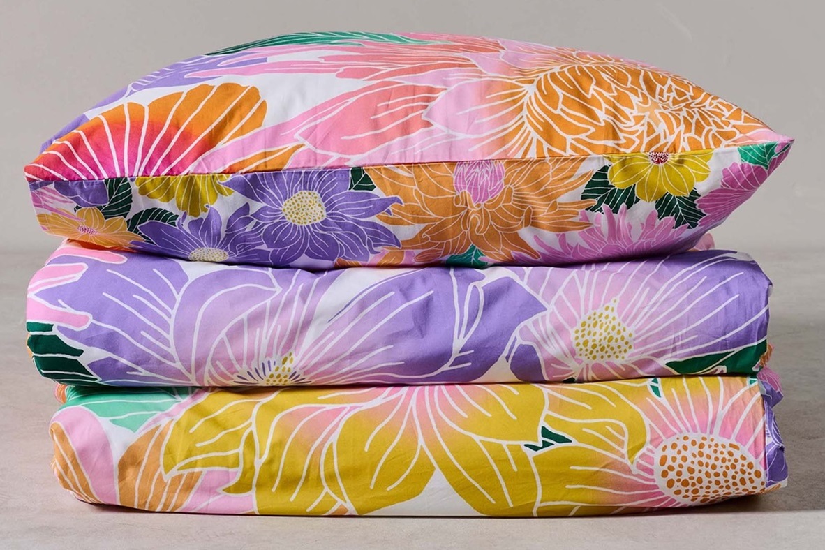 Flower Fling White dekbedovertrek percal 