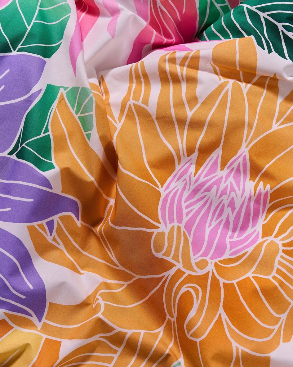 Flower Fling White dekbedovertrek percal 