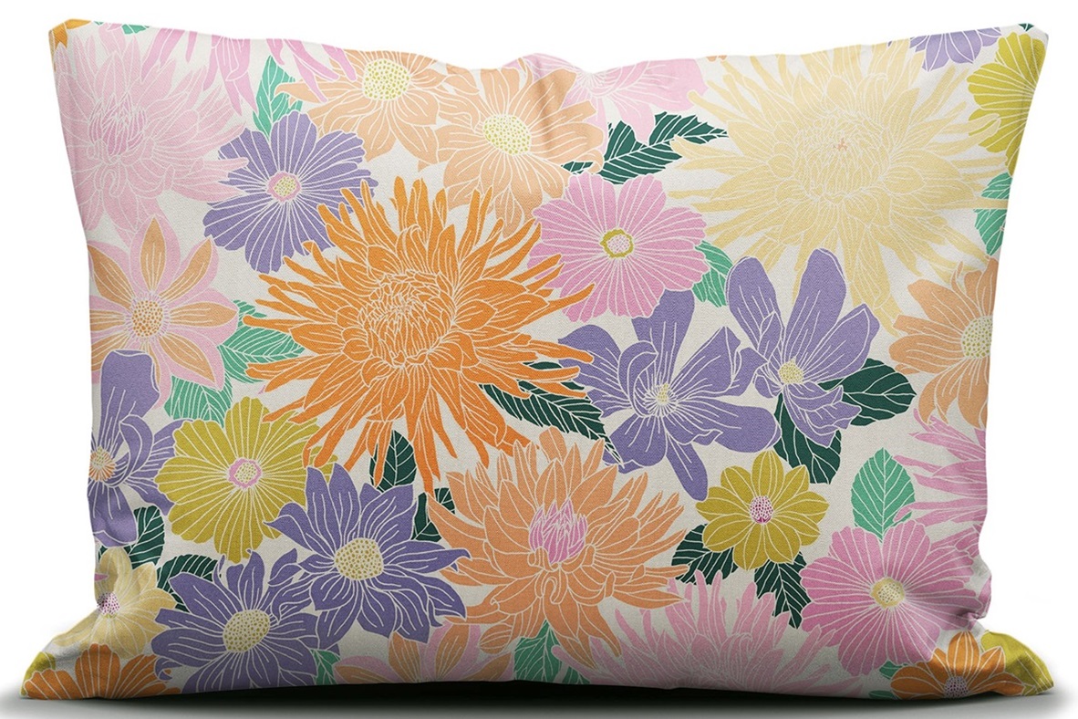 Flower Fling White dekbedovertrek percal 