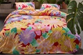 Flower Fling Red duvet cover percale 