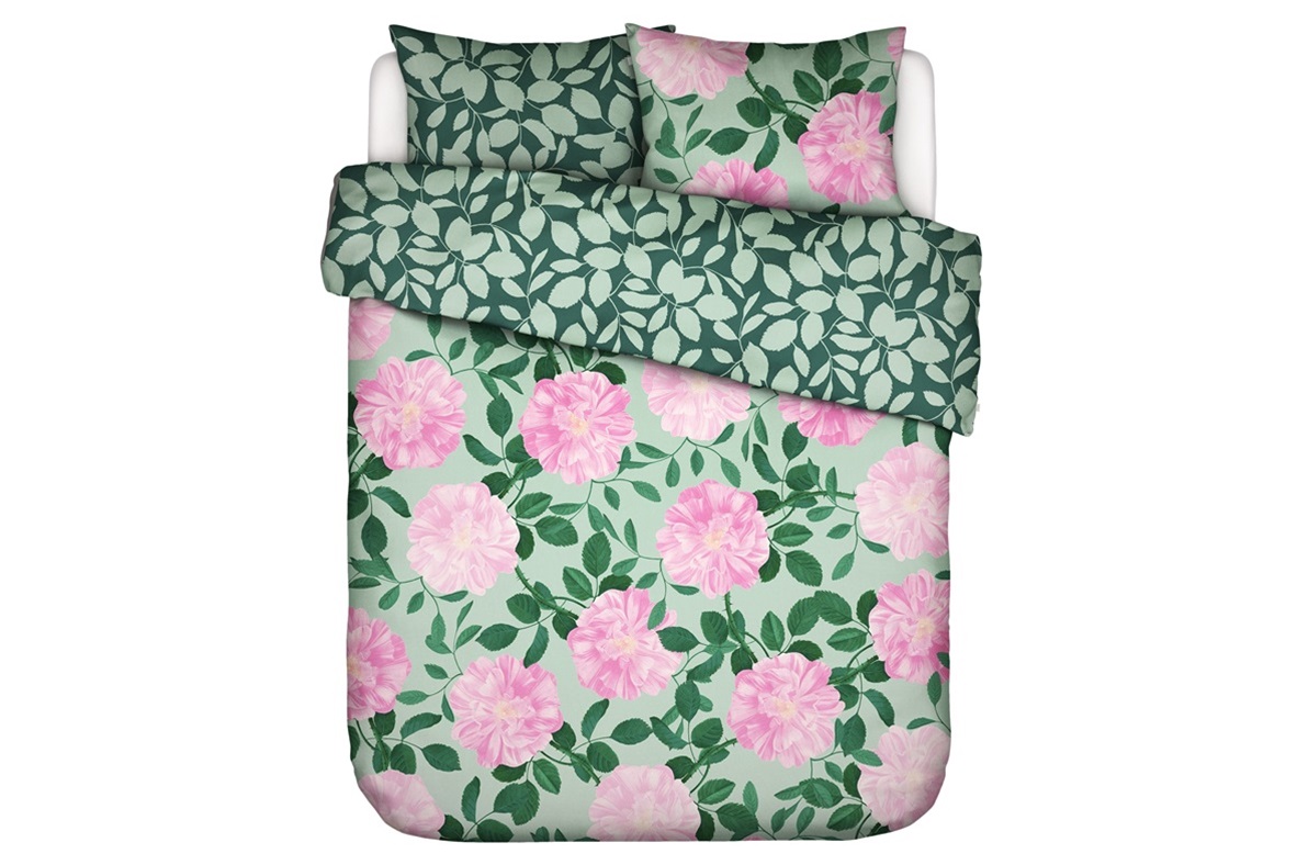 Bloom with a View Green duvet cover percale 
