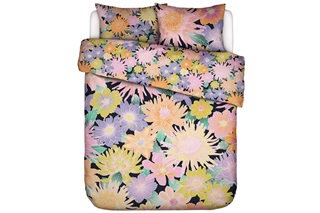 Picture of Flower Fling Black duvet cover percale
