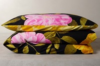 Bloom with a View Black duvet cover percale-2