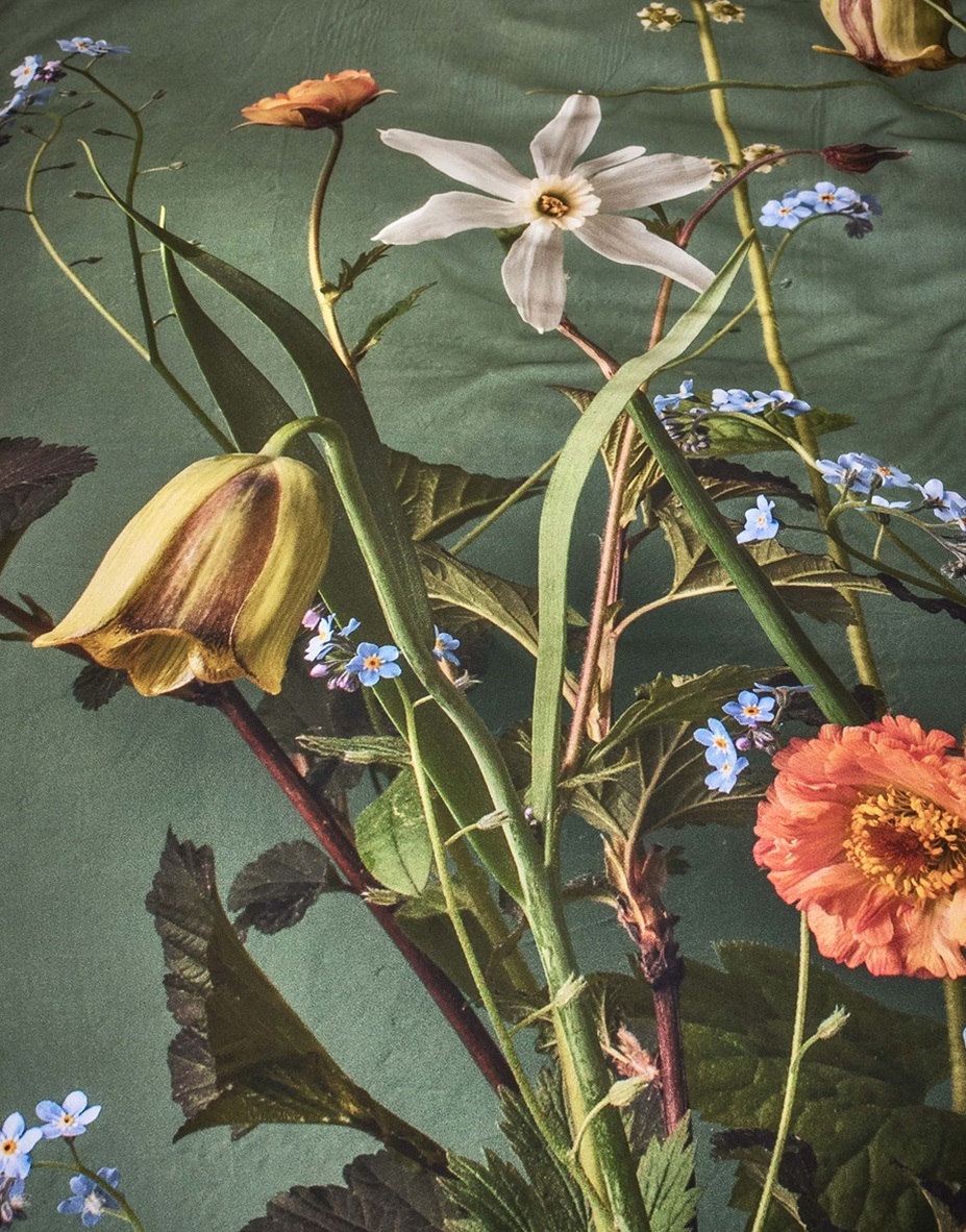 Ficaria Greenish duvet cover sateen 