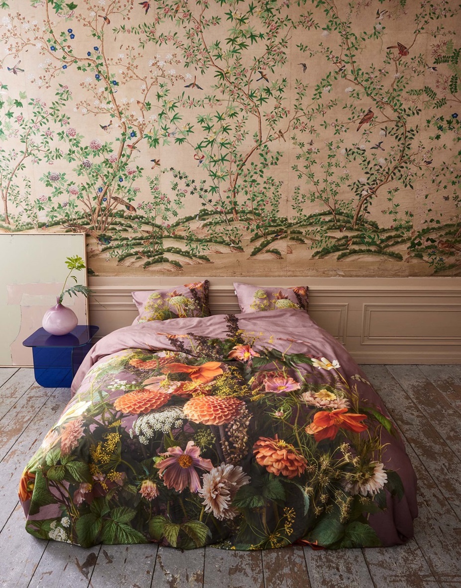 Phaea Woodrose dekbedovertrek satijn 
