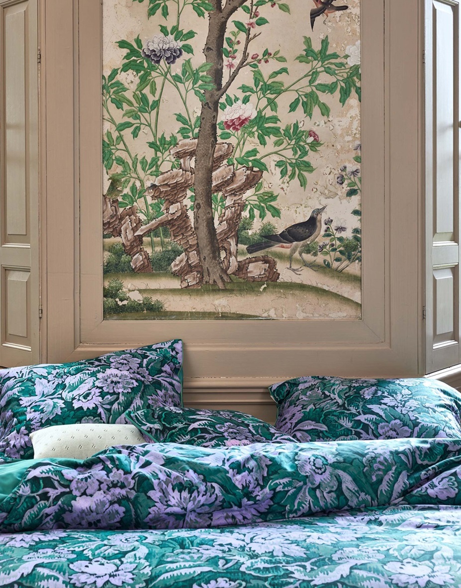 Yfke Easy Green duvet cover sateen 