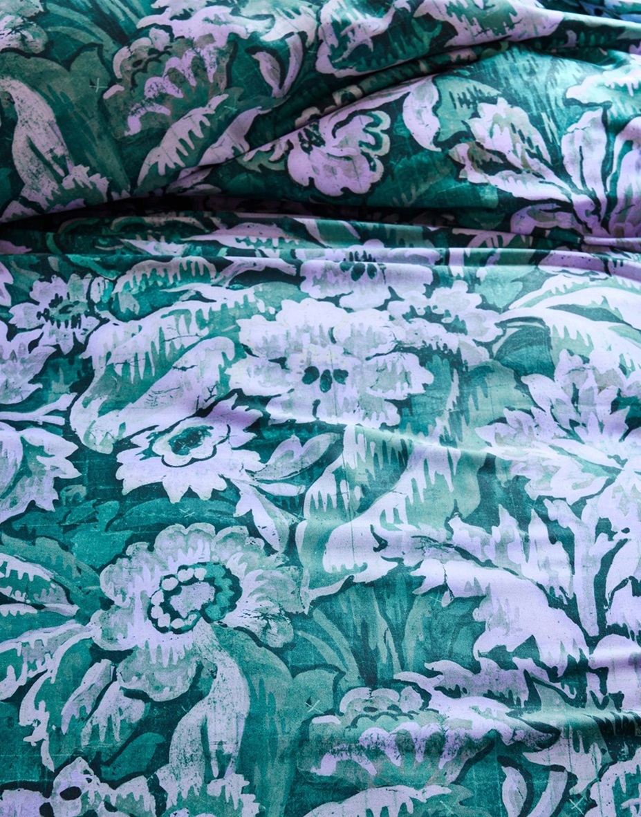 Yfke Easy Green duvet cover sateen 
