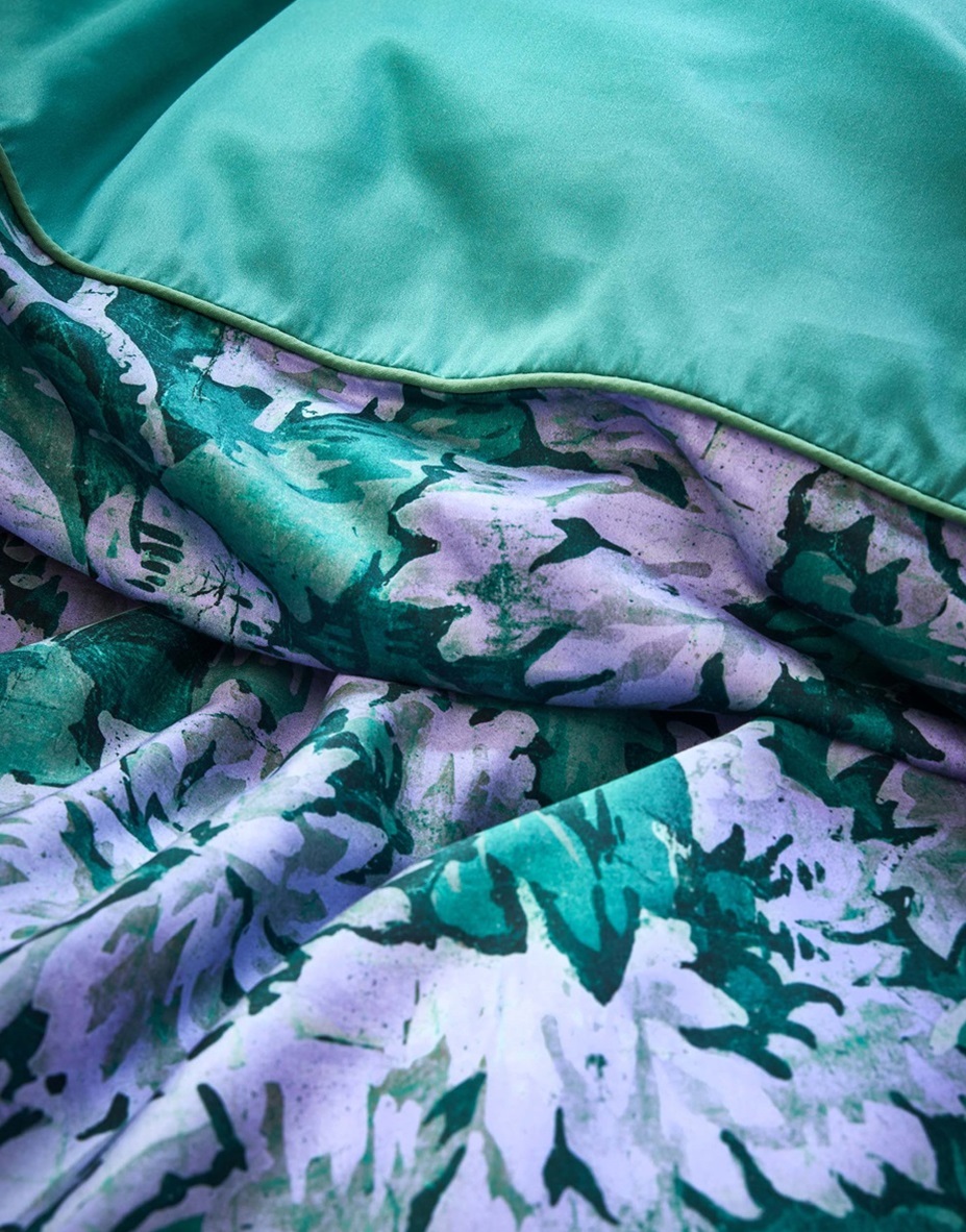 Yfke Easy Green duvet cover sateen 