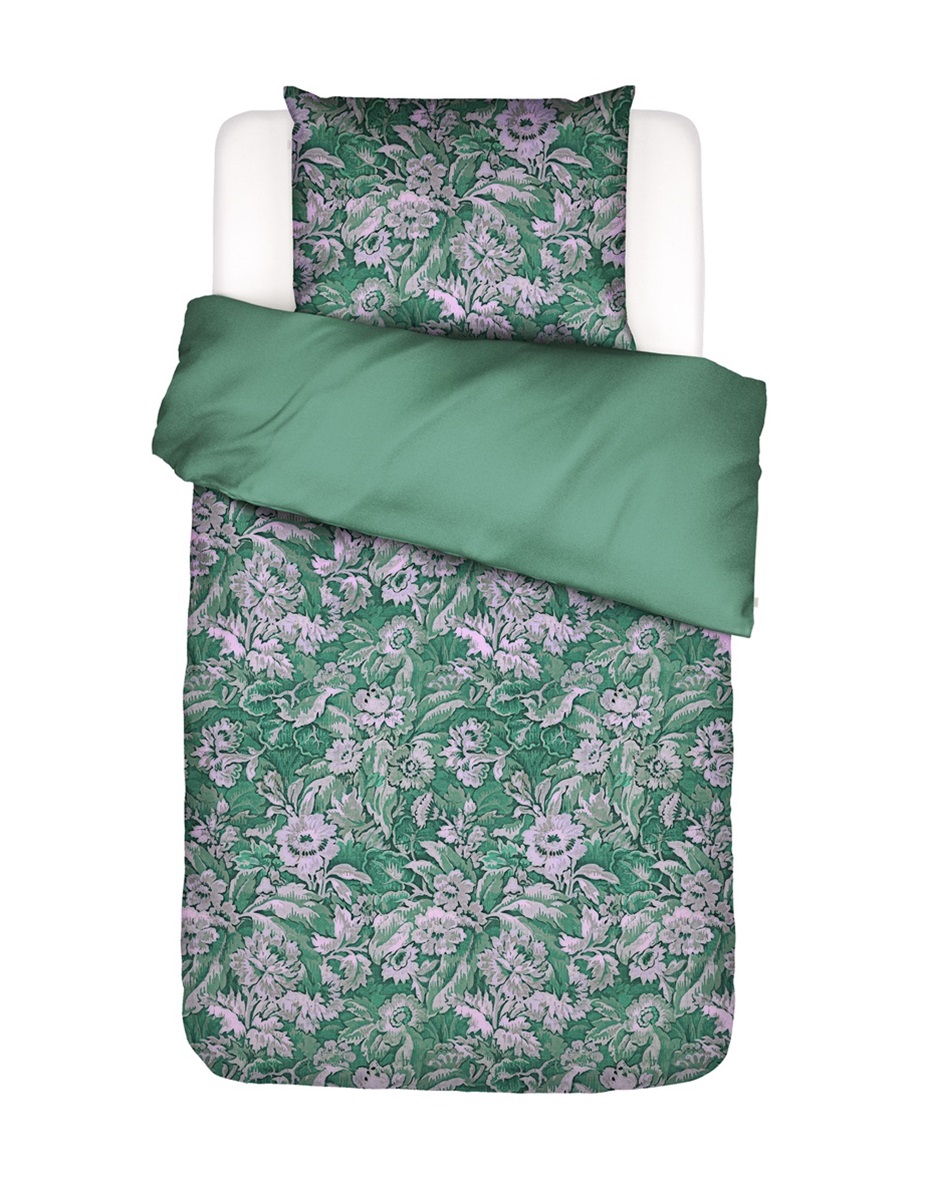 Yfke Easy Green duvet cover sateen 