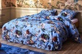 Isabella Azur Blue duvet cover sateen 
