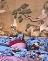 Isabella Azur Blue duvet cover sateen 