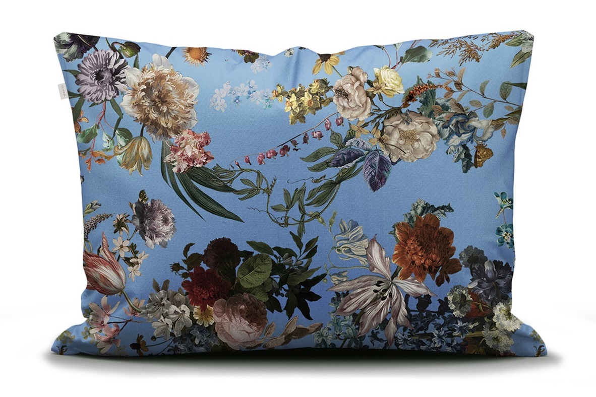 Isabella Azur Blue dekbedovertrek satijn 