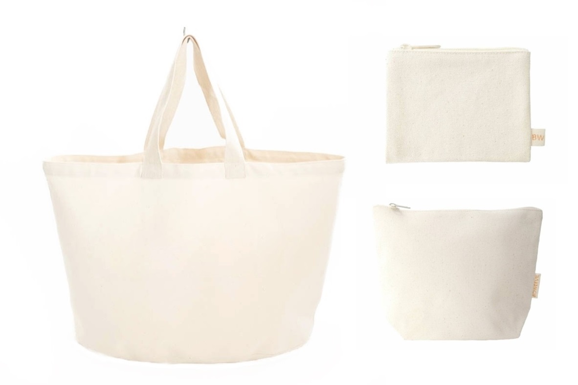 Natural beach/yoga bag - heavy canvas 