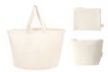 Naturel strand/yoga tas - heavy canvas 
