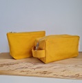 Golden Yellow Makeup bag small/pencil case 