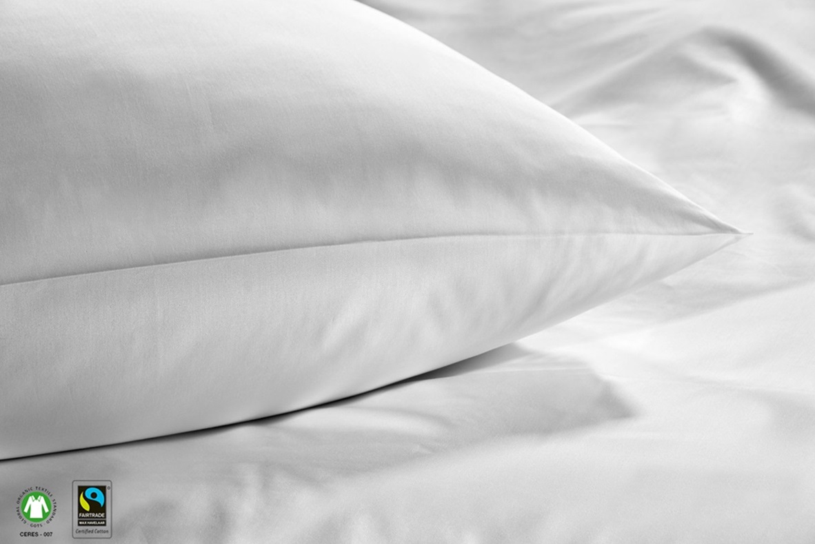 White pillowcase sateen  